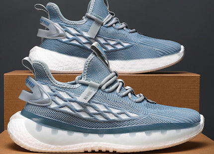 Mesh Sneakers Men Lace Up Running Shoes