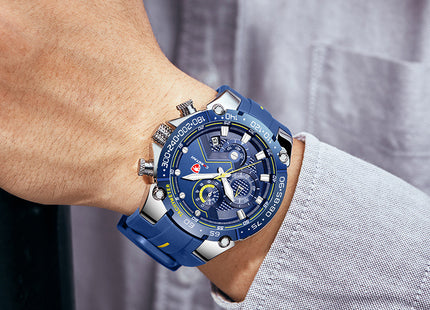 Men's Sports Watch Multifunction Dial Luminous Hands