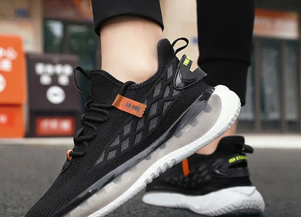 Mesh Sneakers Men Lace Up Running Shoes