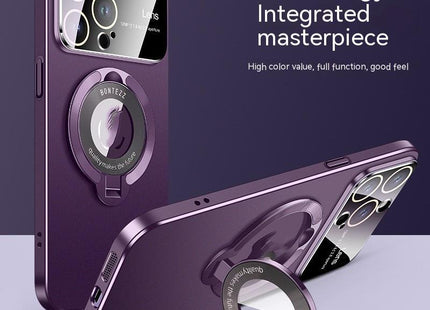 Large Window Magnetic Invisible Bracket Phone Case