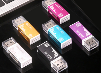 Multi In One Card Reader Mini Versatile SDTF Mobile Phone Camera Universal USB Memory Card High-speed