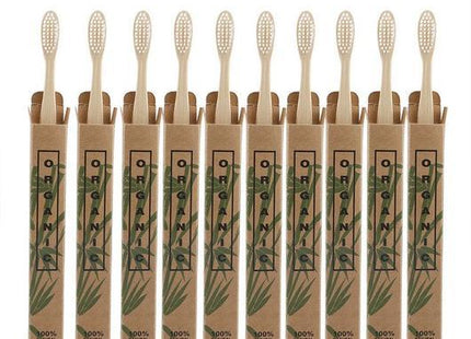 10 Bamboo toothbrushes
