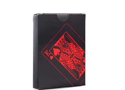 Waterproof Black Plastic Poker Board Game Card PVC Magic Playing Card Solitaire