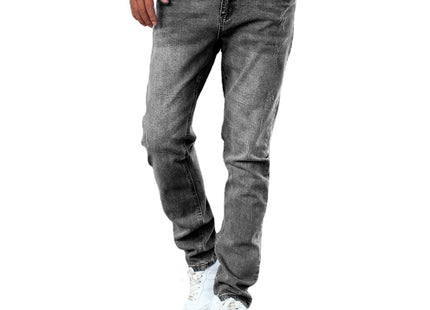 Men's Jeans Gray Trousers Stretch Skinny