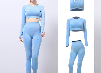 Seamless Yoga Wear Sports Suit Outdoor Fitness Vest Quick Dry Tight Sportswear Yoga Pants Women
