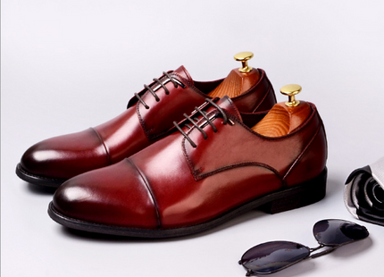Men's business leather dress shoes, youth shoes, men