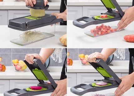 12 In 1 Manual Vegetable Chopper Kitchen Gadgets Food Chopper Onion Cutter Vegetable Slicer