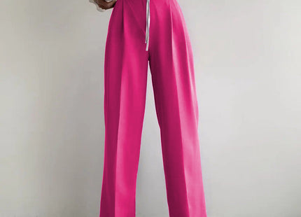 TrendChic - High-Waist Wide Leg Trousers