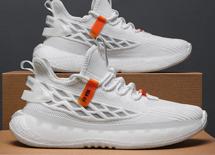 Mesh Sneakers Men Lace Up Running Shoes
