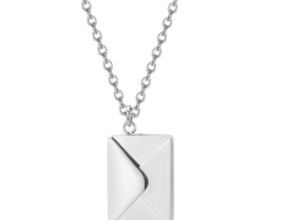 Silver Necklace Women Envelope Lover Letter Pendant Best Gifts For Girlfriend