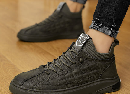 Men\'s Shoes Autumn And Winter Korean Version Versatile Trend Middle Top