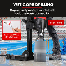 NNEMB 3200W 280mm Wet/Dry Core Drill w/ Wheeled Stand & 127mm Bit Combo, for Concrete Coring Hole Drilling