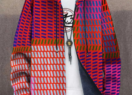 Men's 3d Digital Printed Hat Cardigan
