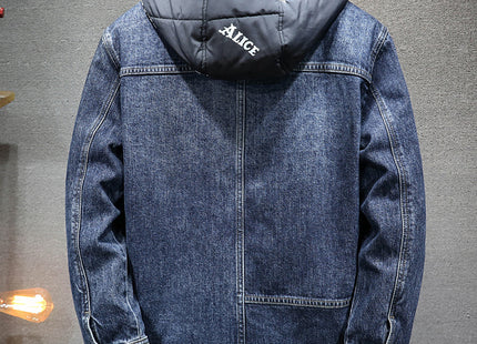 Men's Loose Hooded Autumn And Winter Thickened Fleece Jacket Hooded Plus Size Workwear Tide
