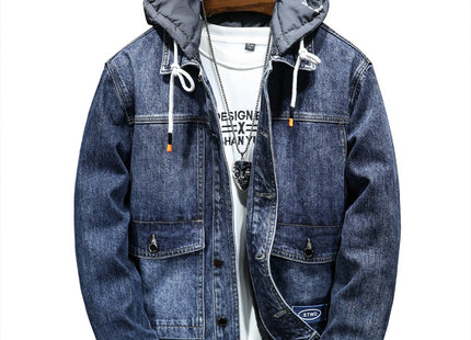 Men's Loose Hooded Autumn And Winter Thickened Fleece Jacket Hooded Plus Size Workwear Tide
