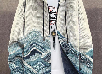 Men's 3d Digital Printed Hat Cardigan