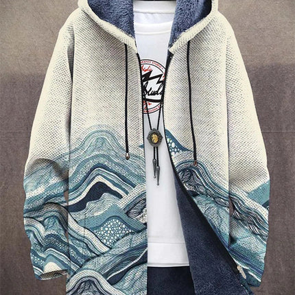 Men's 3d Digital Printed Hat Cardigan
