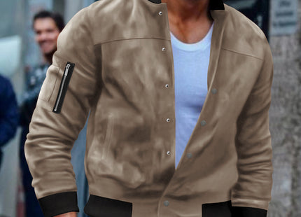 Single-breasted Cardigan Coat For Men