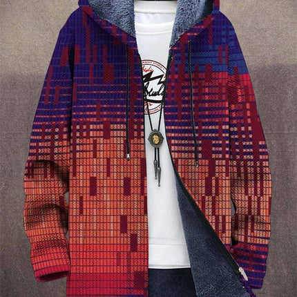 Men's 3d Digital Printed Hat Cardigan