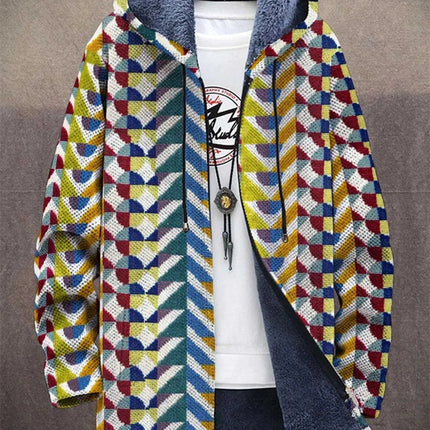 Men's 3d Digital Printed Hat Cardigan