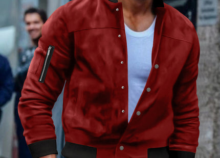 Single-breasted Cardigan Coat For Men