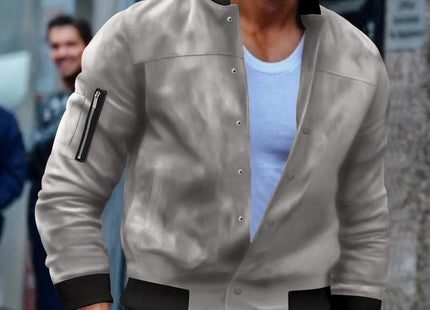Single-breasted Cardigan Coat For Men