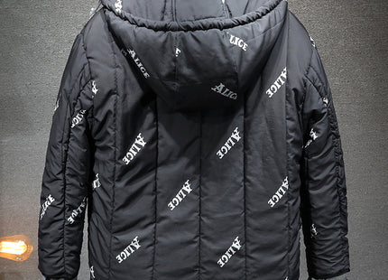 Men's Loose Hooded Autumn And Winter Thickened Fleece Jacket Hooded Plus Size Workwear Tide