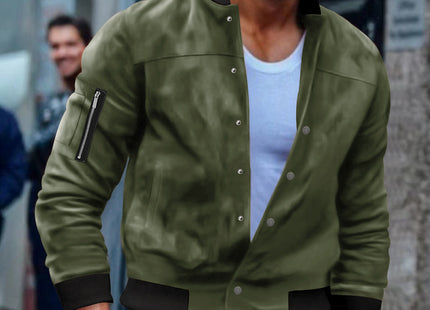 Single-breasted Cardigan Coat For Men
