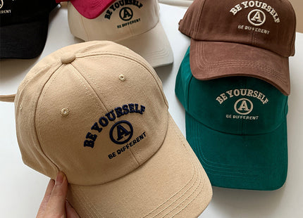 Baseball Cap Female Embroidered Couple Face