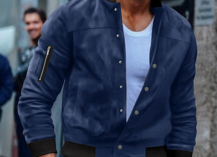 Single-breasted Cardigan Coat For Men