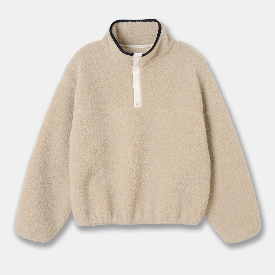Lamb Wool Sweatshirt Lapel Thickening Warm Lazy Pullover Soft Glutinous Plush Coat