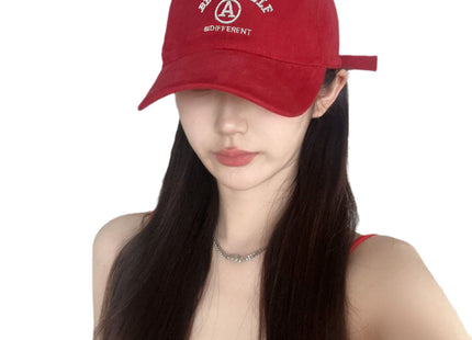 Baseball Cap Female Embroidered Couple Face