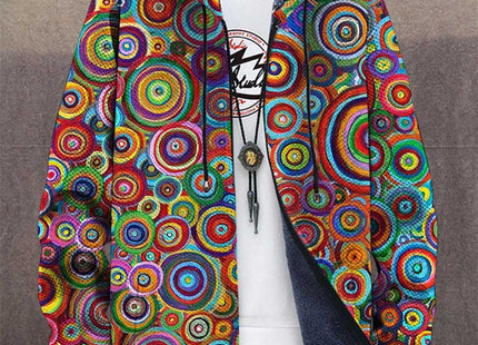 Men's 3d Digital Printed Hat Cardigan
