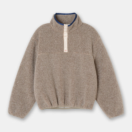 Lamb Wool Sweatshirt Lapel Thickening Warm Lazy Pullover Soft Glutinous Plush Coat