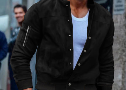 Single-breasted Cardigan Coat For Men