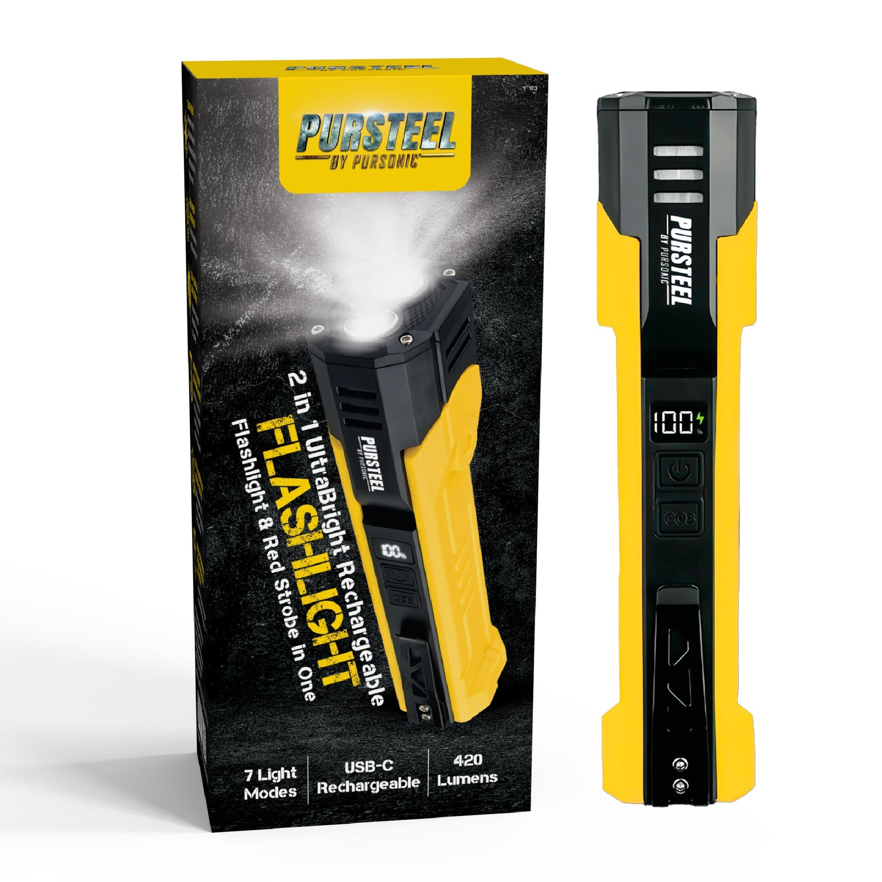 All-in-One Home Project Powerhouse: Pursonic 21V Cordless Drill, Handy Solutions 39-Piece Tool Kit, and Ultra Bright Flashlight