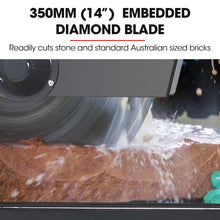 NNEMB 2000W 350mm 14' Brick & Masonry Table Saw, Electric Tile Concrete Cutting, with Stand
