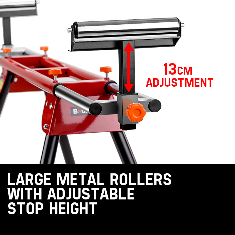 NNEMB Mitre Saw Stand Universal Adjustable Portable Drop Saw Bench Table