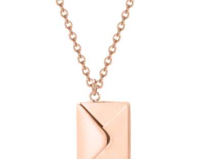 Silver Necklace Women Envelope Lover Letter Pendant Best Gifts For Girlfriend