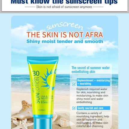 Sunscreen Cream Protetor Facial Cream Sunscreen Clear Moisturizing Lotion