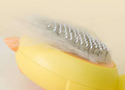 Magic Pet Hair Cleaner Brush,Pet Massage Brushes,Cat Grooming Brush,Self Cleaning Comb With Release Button For Removes Tangles Loose Fur For Short Or Long Haired Cats And Dogs