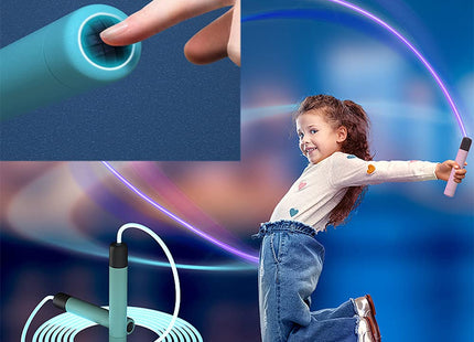 Luminous Rope Tangle-Free Rapid Speed Jumping Rope Crossfit Professional Men Women Gym LED Skipping Rope Adjustable Fitness