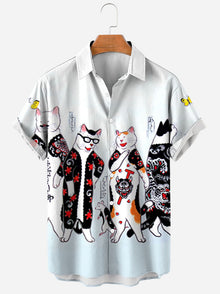 Men's 3D Fashion Printed Hawaiian Cartoon Shirt