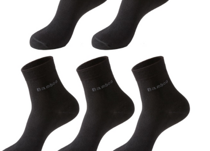 Socks Solid Color Socks Men's Mid-tube Bamboo Fiber Socks Men