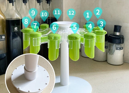 Rotary Rack Kitchen Spice Bag Storage Rack