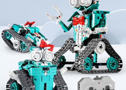 Children's Programming Robot Building Blocks Mechanical Dog Assembled Remote Control Toys