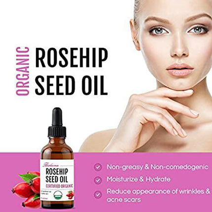 Hydrating Moisturizing Rosehip Facial Oil Massage Skin Care
