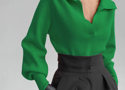 Paul Lapel Elegant Top Sweater