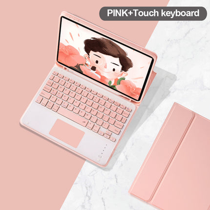 Touch Bluetooth Keyboard Protective Cover Candy Pen Slot Leather Case