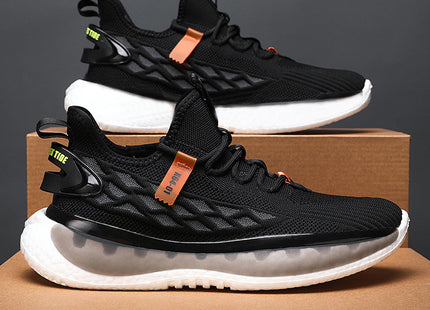 Mesh Sneakers Men Lace Up Running Shoes